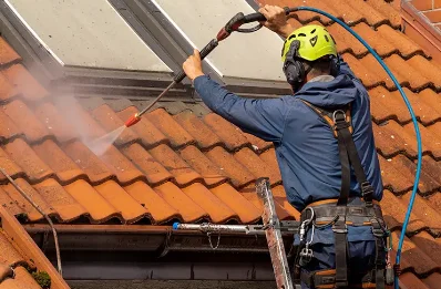 Démoussage et hydrofuge de toiture à Montréverd